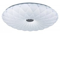 PRIMROSE LED 48W/72W Stropní svítidlo, zákldna kov, bílá, difuzor plast opál, efekt hvězdné oblohy, LED 48W, 72W, dálkovým ovladačem (součástí), lze stmívat, nastavit teplotu CCT, teplá 3000K, - denní 6500K, 230V, IP20