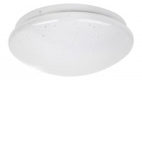 LUCAS STROPNÍ PŘISAZENÉ SVÍTIDLO LED 12W/18W/24W Stropní přisazené svítidlo, těleso kov, povrch bílá, difuzor plast opál, efekt hvězdné oblohy, LED 12W/700lm, 18W/1140lm, 24W/1370lm, neutrální 4000K, 230V, IP20, tř.1. rozměry d=260mm/330mm/380mm.