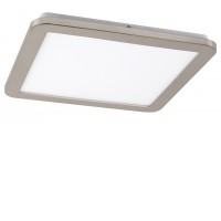 JEREMY LED 18W/24W SQ Stropní přisazené svítidlo, těleso kov, povrch chrom, difuzor plast opál, LED 18W/1200lm, 24W/1500lm, teplá 3000K, 230V, do koupelny IP44, tř.1. rozměry dle typu.