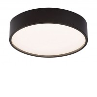 LARCIA Stropní svítidlo, HF senzor pohybu, záběr 120°, dosah 6m, těleso plast černá/bílá, dif plast opál, LED 19W, neutrální 40000K, 1070lm, do koupelny IP44, tř.2, rozměry d=285mm, h=70mm, svítí nahoru/dolů.