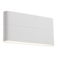POKET Nástěnné venkovní svítidlo, těleso hliník, povrch bílá mat/tmavě šedá/hnědá, difuzor plast opál, LED 6W/572lm, 12W/1087lm, 24W/1250lm, teplá 3000K, Ra80, 230V, IP54, tř.1, rozměry dle typu, svítí nahoru/dolů.