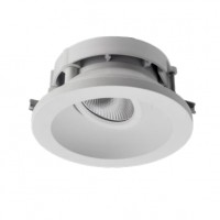 XENO LED 10W, IP65 Podhledové svítidlo, nastavitelný sklon svícení +-15°, těleso kov, povrch bílá/černá, kryt sklo, LED 10W, teplá 3000K/1100lm, neutrální 4000K/1166lm, Ra80, 230V, IP65, rozměry d=115mm