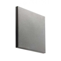 AURA Nástěnné venkovní svítidlo, nepřímé svícení, těleso plast bílá mat/tmavě šedá, dif plast opál, LED 8W, teplá 3000K, 680lm, 230V, IP65, tř.2, rozměry 150x150x58mm.