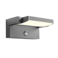 FLIP Nástěnné venkovní svítidlo, nast. směr svícení, senzor pohybu, těleso hliník, povrch bílá mat/tmavě šedá/ hnědá, dif plast opál, LED 20W, 1800lm, teplá 3000K, Ra90, 230V, IP54, tř.1, rozměry 212x167x100mm.