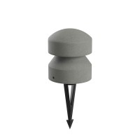 CLIFF Sloupkové svítidlo, těleso beton, barva slonová kost/tm.šedá/hliněná, dif sklo opál, LED 9W/15W, teplá 2700K/3000K, vyzař. úhel 360°, Ra90, 24V, IP65, tř.3, rozměry dle typu, vč. bodce do záhonu.