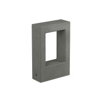 SANDER Sloupkové venkovní svítidlo, těleso beton, povrch slonová kost/tm. šedá/hliněná, krycí sklo čiré, LED 10W, teplá 2700K/ teplá 3000K, Ra80, 230V, IP65, tř.1, rozměry 200x80mm, svítí dolů