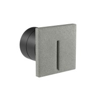 BAST Vestavné venkovní svítidlo do stěny, těleso beton, povrch slonová kost/tmavě šedá, LED 2,5W, teplá 2700K/20lm, teplá 3000K/29lm, vyzař. úhel 40°, Ra90, 230V, IP65, rozměry 100x100x90mm, svítí dolů.