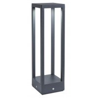 TOWER Sloupkové venkovní svítidlo, těleso kov, povrch černá antracit, difuzor sklo, LED 15W, 1650lm, teplá 3000K, Ra82, 230V, IP54, tř.1, rozměry 141x500x141mm.