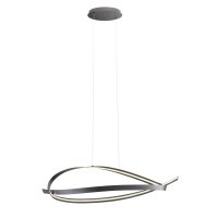 IMPULS Závěsné svítidlo, základna hliník, povrch bílá/zlatá mat/černá, dif plast opál, LED 38W, 2660lm, teplá 3000K, stmív. STEP, 230V, IP20, tř.2, rozměry 1070x450x250mm, vč. závěs. lanka l=1250mm, lze zkrátit.