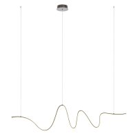 MPULS Závěsné svítidlo, základna hliník, povrch bílá/zlatá mat/černá, dif plast opál, LED 34W/2380lm, 68W/4760lm, teplá 3000K, stmív. STEP, 230V, IP20, tř.2, rozměry dle typu.