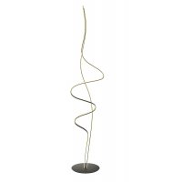 IMPULS Stojací lampa, základna hliník, povrch bílá/zlatá mat/černá, dif plast opál, LED 26W, 2520lm, teplá 3000K, stmív. TRIAC, Ra80, 230V, IP20, tř.2, rozměry d=330mm, h=1600mm, vč. vypínač na kabelu.