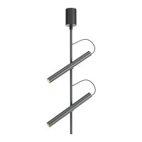 PRAXI Stropní bodové svítidlo, nast. směr svícení, těleso hliník, povrch černá/stříbrno-kávová/kouřový nikl, LED 14,6W, teplá 2700K/707lm, 3000K/769lm, stmív. TRIAC, Ra90, 230V, IP20, tř.1, rozměry 250x511mm.