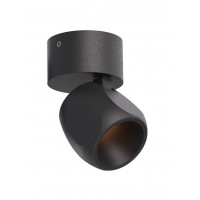 CRISP Přisazené bodové svítidlo, nast. směr svícení, hliník, povrch bílý/stříbrnokávový/hnědý/černý, reflektor černý, LED 8W, 592lm, přepín CCT teplota teplá 2700K/3000K, stmív. TRIAC, Ra90, 230V, IP20, tř.1, rozměry d=70mm, h=107mm.