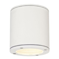 SITRA stropní LED 1x9W, GX53 Stropní, přisazené svítidlo, těleso hliník, povrch bílá, šedá kamenná, nebo černá antracit, krycí sklo čiré, nebo LED 1x9W, GX53, 230V, IP44, d=100mm, h=110mm