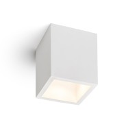 JACK SQ Stropní svítidlo, těleso sádra, povrch bílá, pro žárovku 1x35W, GU10, ES50, 230V, IP20, tř.1, rozměry 110x110x135mm