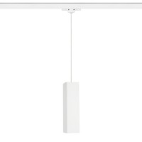 JACK RC Závěsné bodové svítidlo, těleso sádra, povrch bílá, pro žárovku 1x35W, GU10, ES50, 230V, IP20, tř.1, rozměry 70x70mm, h=250mm, závěs l=1100mm, závěs lze zkrátit, vč 3F adaptéru NORDIC ALUMINIUM, EUTRAC