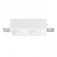 QUO SG II Vestavné, stropní, dvoubodové, bezrámečkové svítidlo, těleso sádra, povrch bílá, pro žárovku 2x35W, GU10, 230V, IP20, tř.2, rozměry 46x78x150mm