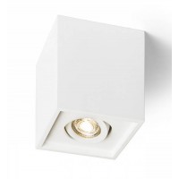 COLES Stropní stropní bodové svítidlo, nastavitelný směr svícení, těleso sádra, pro žárovku 1x15W, GU10 ES50, 230V, IP20, 133x133x157mm.