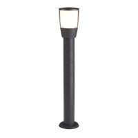 TUCSON Sloupkové venkovní svítidlo, těleso hliník, povrch lak černá mat, difuzor plast mat, pro žárovku 1x7W, E27, 230V, IP44, tř.1. rozměry d=110mm h=900mm