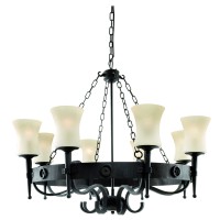 CARTWHEEL Závěsné svítidlo, základna kov, těleso kov, povrch lak černá mat s ornamenty, difuzor sklo opál, pro žárovku 8x10W, E27, 230V, IP20, tř.1. rozměry těleso d=880mm, h=700mm, vč závěsu l=1350mm, lze zkrátit