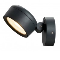 SPARROW Přisazené venkovní bodové svítidlo, těleso hliník, povrch černá antracit, difuzor plast, LED 14,5W, 1000lm, CCT teplá 3000K, neutrální 4000K, stmív Triac, 230V, tř.1, IP54, rozměry d=138mm.