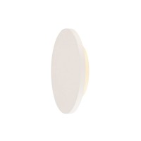 PLASTRA Stropní stropní nebo nástěnné svítidlo, základna kov, stínítko sádra bílá, LED 7W, teplá 3000K, 400lm, Ra80, 230V, IP20, rozměry d=300mm h=50mm