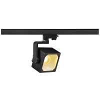 EURO Stropní bodové svítidlo, nastavitelný směr svícení 30°, těleso hliník, povrch černá, bílá, šedostříbrná, LED 1X28,5W, teplá 3000K, 230V, rozměry 210X150mm
