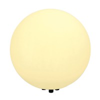 ROTOBALL FLOOR Zahradní svítidlo do záhonu, nebo trávníku, základna plast, barva černá, difuzor plast opál mat, pro žárovku 1x24W, E27, 230V IP44, tř.zař.1, d=500mm, kabel s vidlicí l=2m