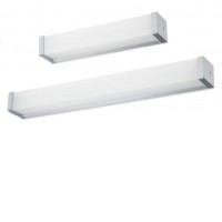 LEDO Nástěnné svítido do koupelny, těleso hliník a plast, povrch chrom, difuzor plast opál, LED 8W/600lm, 16W/1300lm, neutrální 4000K, 230V, do koupelny IP44, tř.2, rozměry dle typu.