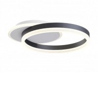 TARA Nástěnné nebo stropní svítidlo, těleso kov, povrch bílá a černá/zlatá mat, dif plast opál, LED 28W, 3388lm-3955lm, přepín CCT teplá 3000K-denní 6000K, Ra90, 230V, IP20, tř.2, rozměry 360x74x300mm.