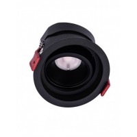 MT147 Stropní podhledové bodové svítidlo, výklopné +-45°, těleso hliník, povrch bílá/černá, LED 12W, teplá 3000K/1050lm, neutrální 4000K/1100lm, vyzař. úhel 38°, Ra95, 230V, IP20, tř.1, rozměry d=87mm, h=67mm.