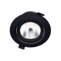 PT08 Stropní podhledové bodové svítidlo, výklopné +-45°, těleso hliník, povrch bílá/černá/zlatá mat, LED 10W, teplá 3000K/1150lm, neutrální 4000K/1270lm, vyzař. úhel 36°, Ra95, 230V, IP20, tř.2, rozměry d=105mm, h=51mm.