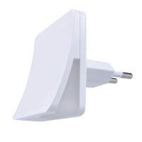 WL911 Noční, orientační svítidlo do zásuvky 230V, soumrakový senzor večer rozsvítí/ráno zhasne, plast, bílá, LED 0,5W, 15lm, 230V.