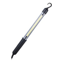 WM19 Montážní lampa, těleso černé, LED 5W, COB, 400lm, 230V, rozměry 42x36x480mm, háček na zavěšení, vypínač na telěse, délka kabelu 5m.