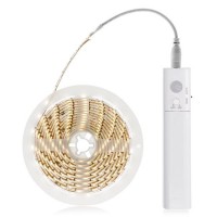 LE pásek LED pásek, senzor pohybu + soumrakový senzor, těleso plast, povrch bílá, 30 x SMD 2835 LED, 200lm, teplá 3000K, baterie, 4xAAA, IP20, rozměry l=1000mm.