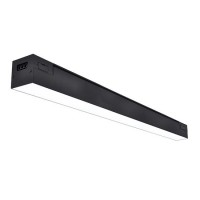 WO2000 Stropní, nebo závěsné svítidlo, materiál hliník, povrch černá, difuzor plast opál, LED 24W/36W/50W/60W, neutrální 4000K, vyzař. úhel 60°, Ra80, 230V, IP20, tř.1, rozměry dle typu.