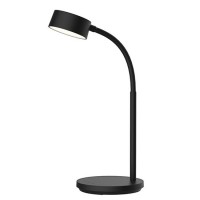 WO3000 Stolní lampa, nastav. směr svícení, husí krk, těleso plast černá/bílá, dif plast opál, LED 4,5W, 300lm, dotyk. CCT nastav teplota 3000K-6500K, dotyk stmív., USB napájení, IP20, 350x130x76mm, vč dotyk vypínače