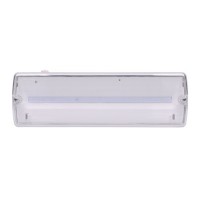 LED nouzové Nouzové svítidlo, výdrž baterie NiCd >3h, těleso plast, povrch bílá, kryt plast čirý, LED 3,2W, 175lm, 230V, IP20, tř.1, rozměry 352x110x67mm.