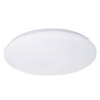 ZEA Stropní svítidlo kulaté, základna kov, povrch bílá, difuzor plast opál, LED 18W/32W, 1260lm/2240lm, teplá 3000K/neutrální 4000K, Ra80, stmívání STEP stiskem vyp/zap vypínače, 100%, 50%, 15%, 230V, IP20