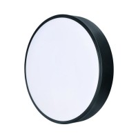 LECCE Stropní svítidlo, těleso kov, povrch černá/bílá, dif plast opál, LED 36W/50W, dálk ovl. (součástí) lze nastavit CCT teplá 3000K - denní 6500K, stmív, 230V, IP20, rozměry dle typu.
