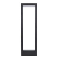RAGUSA Sloupkové svítidlo, základna hliník, povrch černá, difuzor plast opál, LED 7W, 450lm, přepín. CCT. teplota teplá 3000K/neutr 4000K/denní 6000K, 230V, IP54, rozměry 150x500x60mm, svítí dolů.