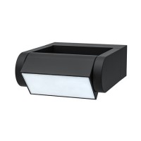 CROTONE Nástěnné venkovní svítidlo, výkopné, těleso hliník, povrch černá, LED 7W, 450lm, teplá 3000K, Ra80, 230V, IP54, rozměry 180x160x60mm.