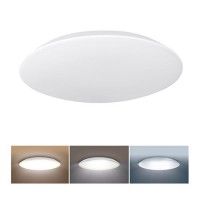 ADRANO Stropní svítidlo, těleso plast bílá, dif plast opál, LED 12W/1020lm, 18W/1530lm, 28W/2380lm, přepín. CCT teplá 3000K/neutrální 4000K/denní 6500K, 230V, do koiupelny IP54, rozměry dle typu.