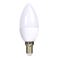 LED žárovka E14 svíčková Světelný zdroj LED žárovka svíčková, materiál kov, difuzor plast opál, LED 8W, 720lm, E14, teplá 3000K, 230V, střední životnost 20.000h, rozměry d=37mm, h=104mm.
