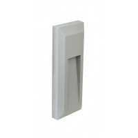 HOLEN II 1,5W, IP65 Nástěnné venkovní svítidlo, těleso hliník, povrch šedá, LED 1,5W, teplá 2700K, 150lm, 230V, IP65, tř.2, rozměry 80x230x30mm, svítí dolů.