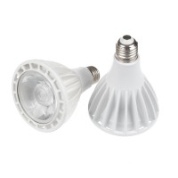 E27 Světelný zdroj bodová LED žárovka, materiál hliník, povrch bílá, LED 20W, E27, PAR30,  teplá 3000K/1600lm, neutrální 4000K/1650lm, denní 6500K/1700lm, stmív. TRIAC, Ra85, vyzař. úhel 24°, rozměry d=95mm, l=123mm.