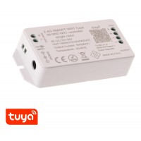 SMART ovladač TUYA SMART stmívač pro jednobarevné LED 192W, TUYA WiFi, dosah až 30m, vstup 12-24V, rozměry 100x47x23mm.