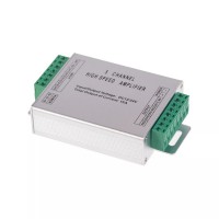  RGB CCT zesilovač, opakovač signálu 5x3A, 12V-24V, (12V - 36W/kanál, 180W celkem, 24V - 72W/kanál, 360W celkem), IP20, rozměry 105×64×23mm