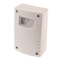 SS Soumrakový senzor, s funkcí nočního útlumu, max. 350W LED, 3-500lx, 230V, IP44, rozměry 70x109x40mm.