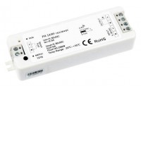 Přijímač dimLED PR 1KRF RF přijímač pro stmívání LED pásků zátěž max 1x8A, 12V/96W, 24V/192W, napájení 5-36V, dosah až 30m, rozměry 97x33x18mm, lze spárovat max 10 vysílačů na 1 přijímač